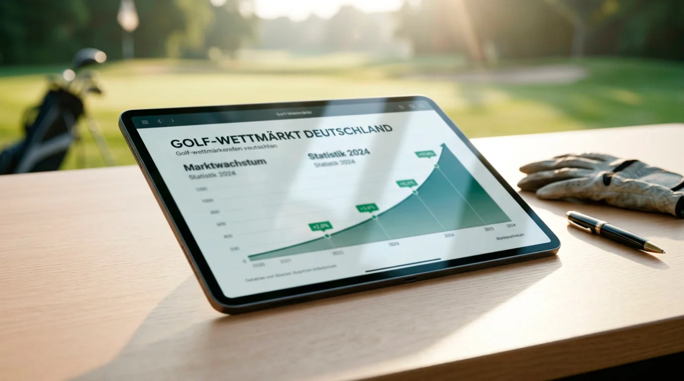 Wachstumsdiagramm des deutschen Golf-Wettmarktes