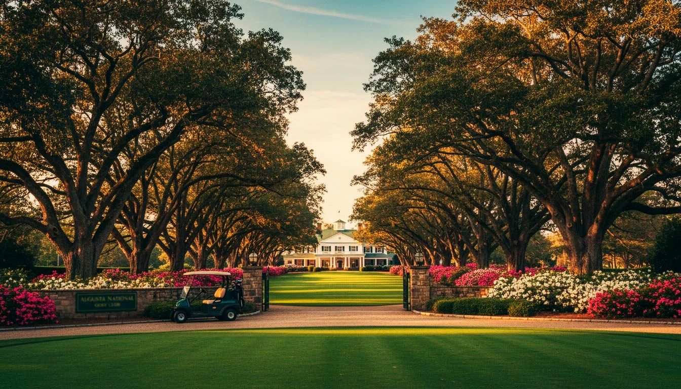 Historische Aufnahme des Augusta National Golf Club